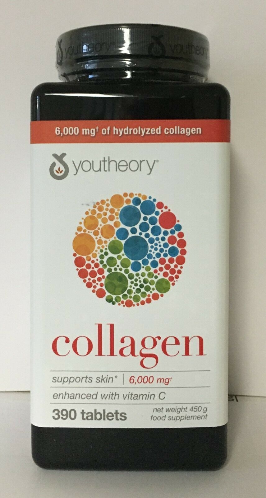 YOUTHEORY 100% NATURAL COLLAGEN 390 Tablets Per Bottle - Vitamins ...