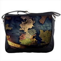 New Game Of Westeros Maps Custom Print Messenger Bag L - £22.81 GBP