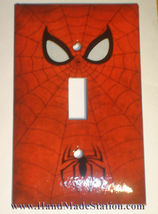 Spiderman Logo Light Switch Duplex Outlet Wall Cover Plate Home decor image 4