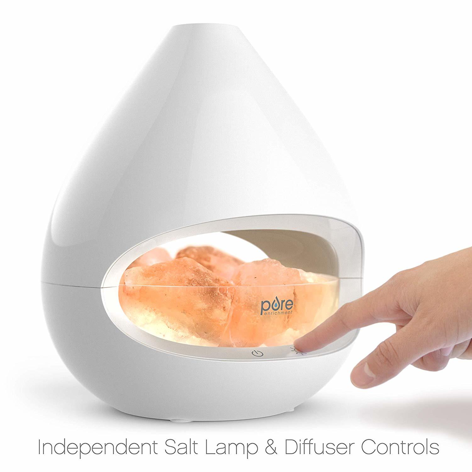 2In1 Himalayan Salt Lamp + Essential Oil Diffuser 100 Pure Himalayan