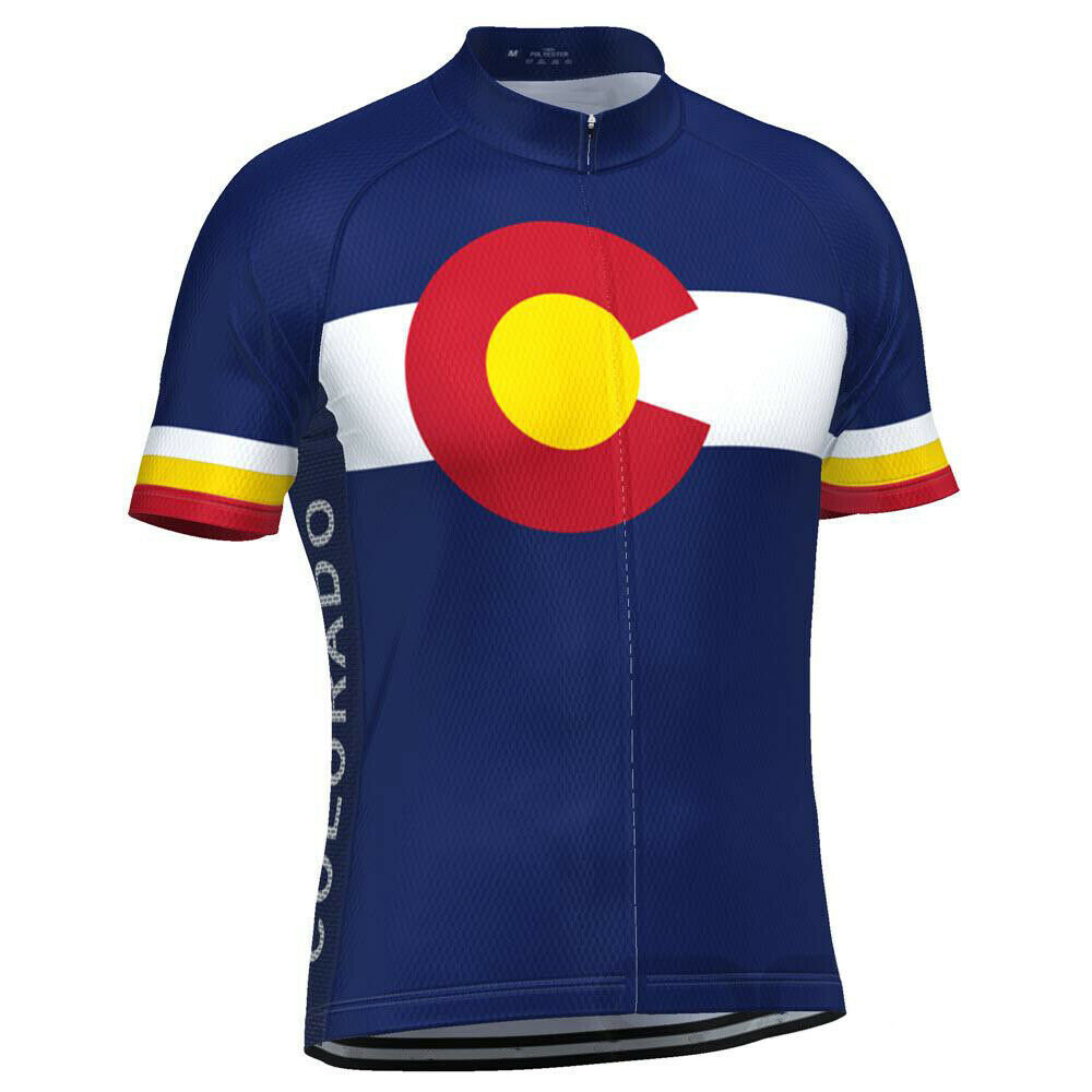 Colorado USA State Cycling Jersey Short Sleeve