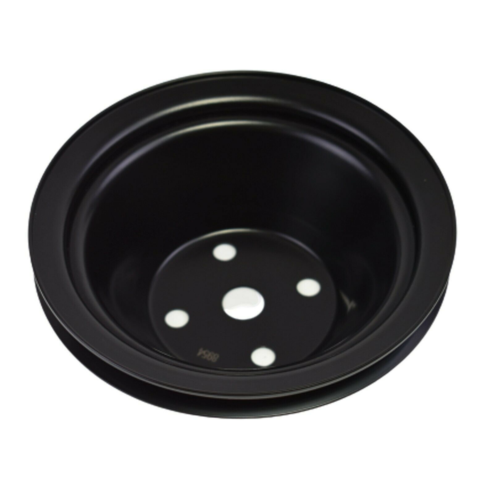 thumbnail interactive-video image 1 of MotorChrome Billet Aluminum 2-Groove Pulley For SB Chevy Short Water Pump (327/350) 1 of 2
