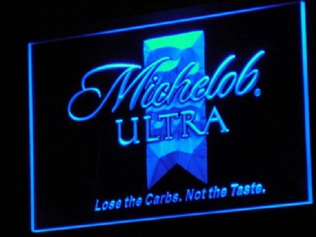 Michelob Ultra Real Glass Neon Light Sign Home Beer Bar Pub Recreation Room Gam