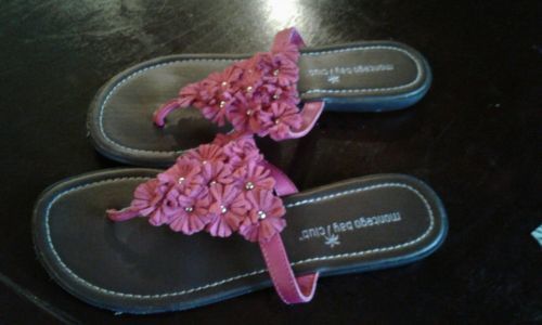 montego bay club flower flip flops