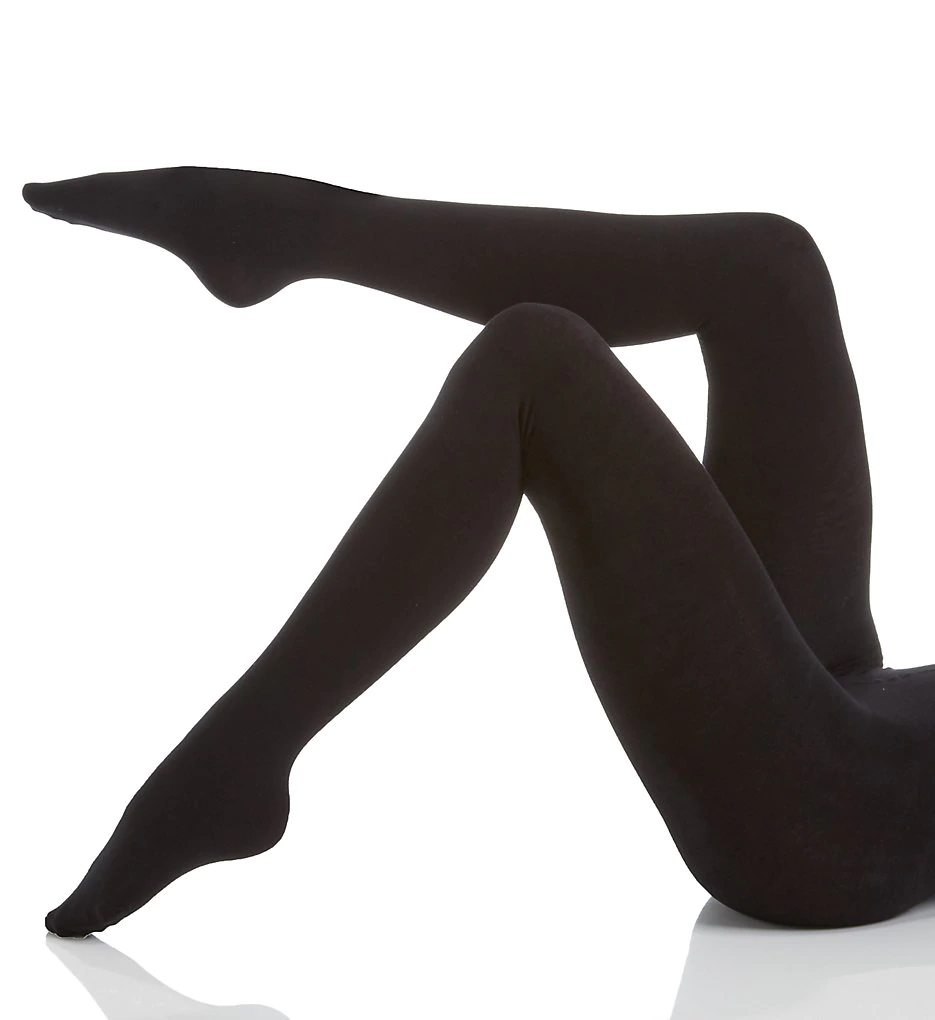 DKNY BLACK Skin Sense Fleece Tights, Small - Pantyhose