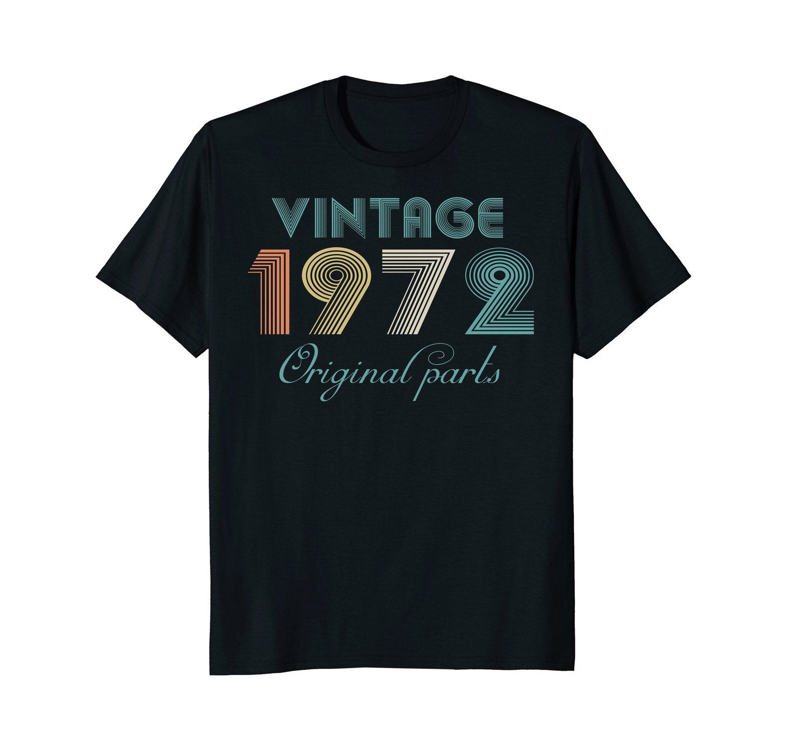 Vintage 1972 Original Parts T-Shirt - 46th Birthday Gifts - T-Shirts ...