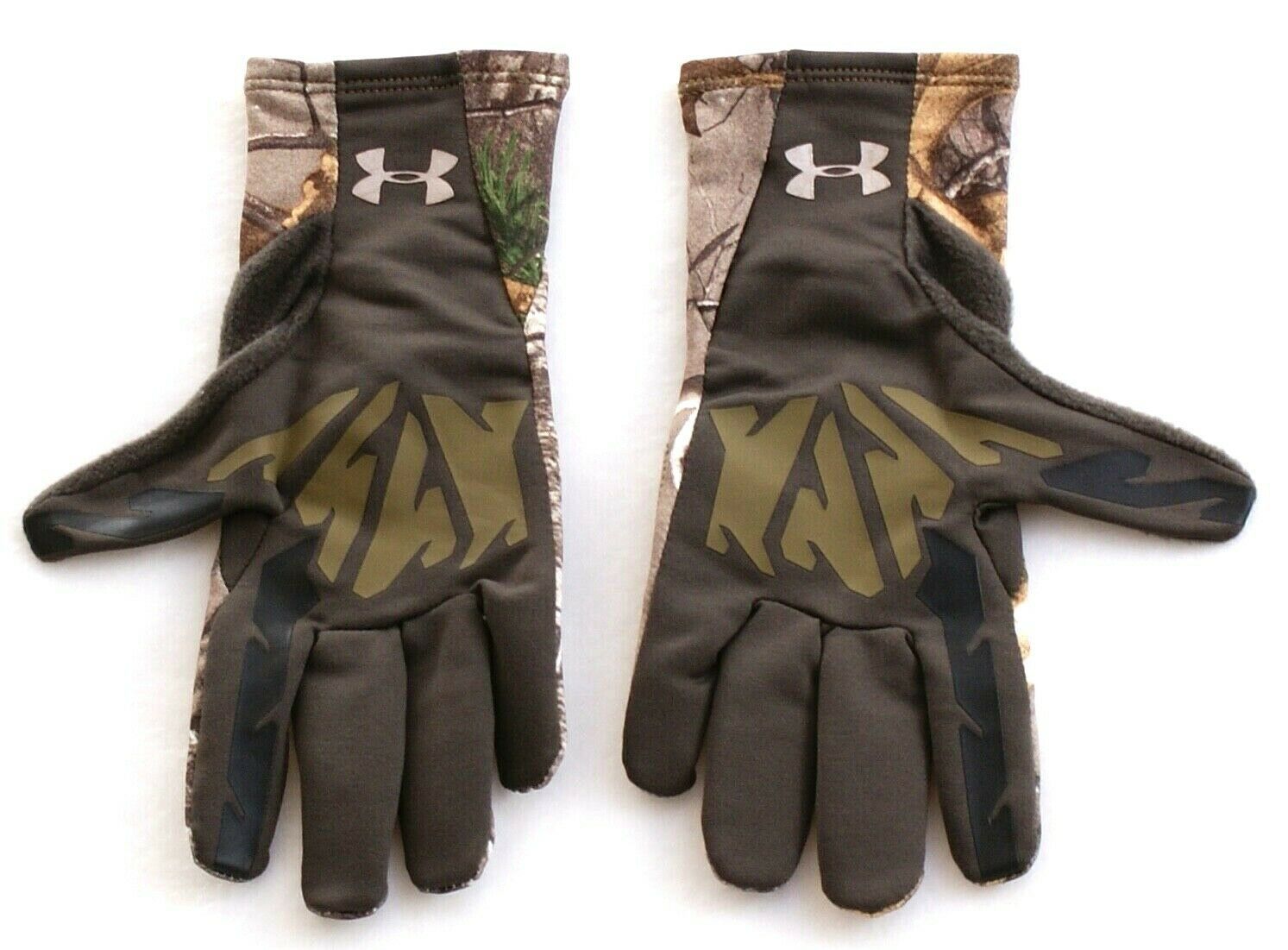 Under Armour Coldgear Scent Control Realtree Liner Hunting Gloves Women