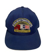 Vintage Heavy Ford Truck Parts Hat Cap Blue Adjustable Snapback Made In USA - $19.79