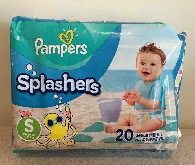 Pampers Splashers Disposable Swim Diapers for Boys and Girls, 20-Count ...