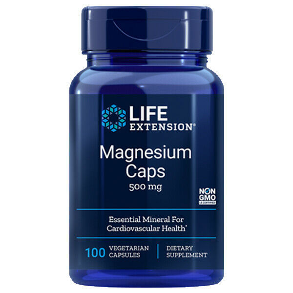 Magnesium Caps 500mg 100 Caps oxide/citrate Life Extension