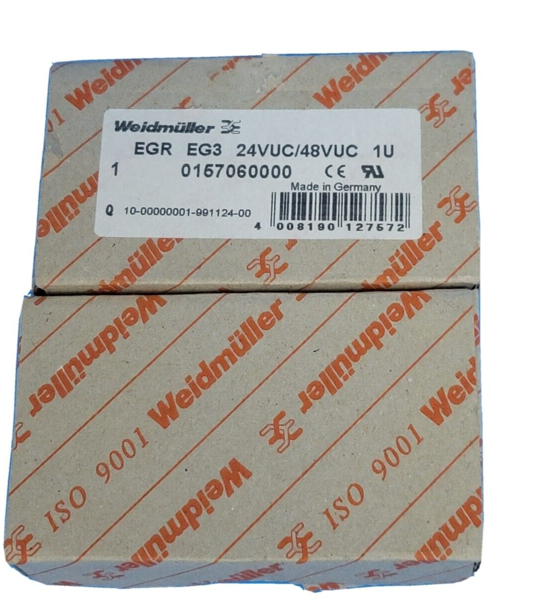 LOT OF 2 NEW WEIDMULLER EGR EG3 24VUC/48VUC 1U CONTACT RELAYS 15706