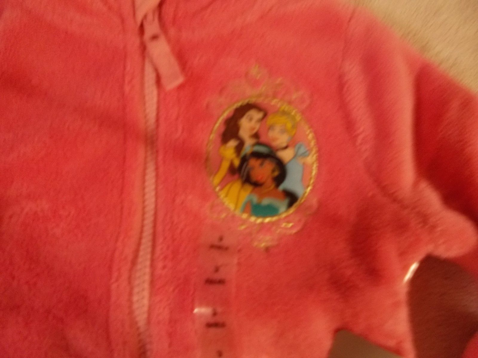 Disney Princesses Varsity Jacket 4 5 6 7 8 9 New Girls Jasmine Belle XS S M Pink