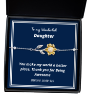 To my Daughter,  Sunflower Bracelet. Model 64035  - $39.95