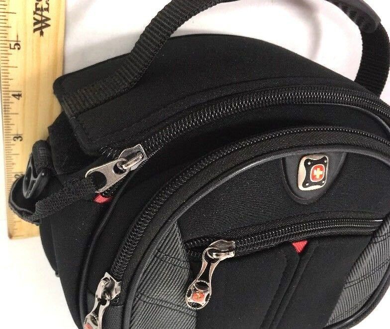 SWISS GEAR by Wenger LARGE CAMERA CASE GA783814 Sherpa 3"x7"x5" Black