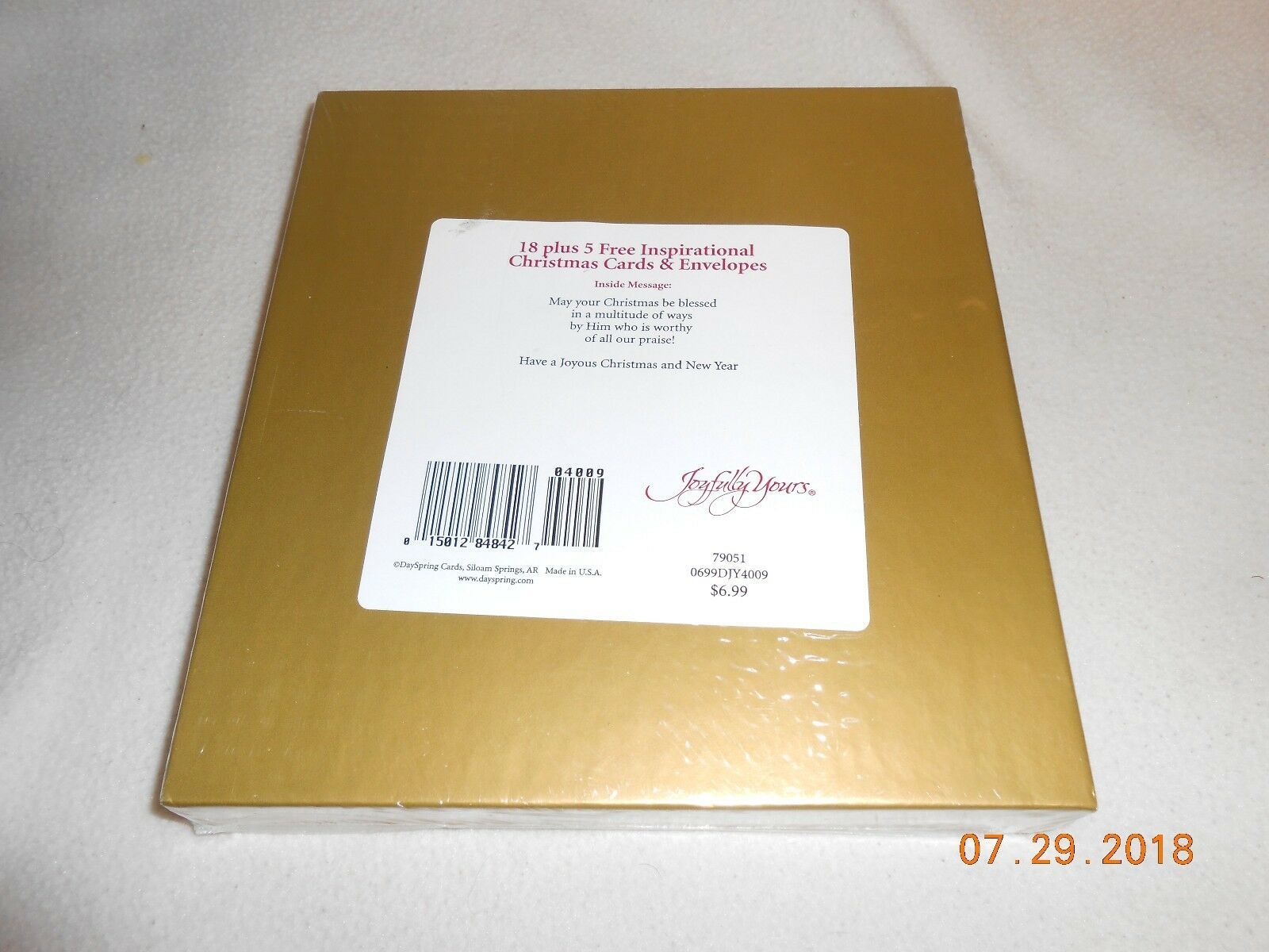Sealed pack 18 Hallmark DaySpring Joyfully Yours +5 Christmas Cards w