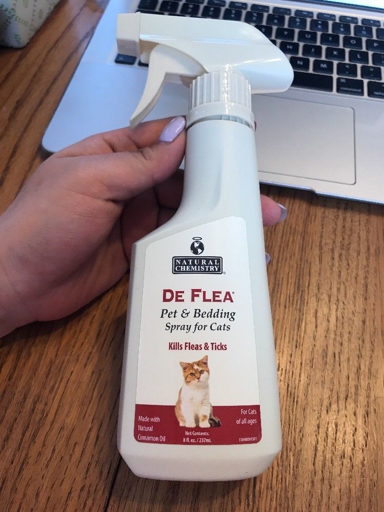 DeFlea Pet & Bedding Spray For Cats 8oz Ships N 24h Flea & Tick Remedies