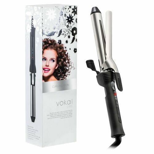 Vokai Labs titanium hair curling iron 1 inch barrel - professional styling wand