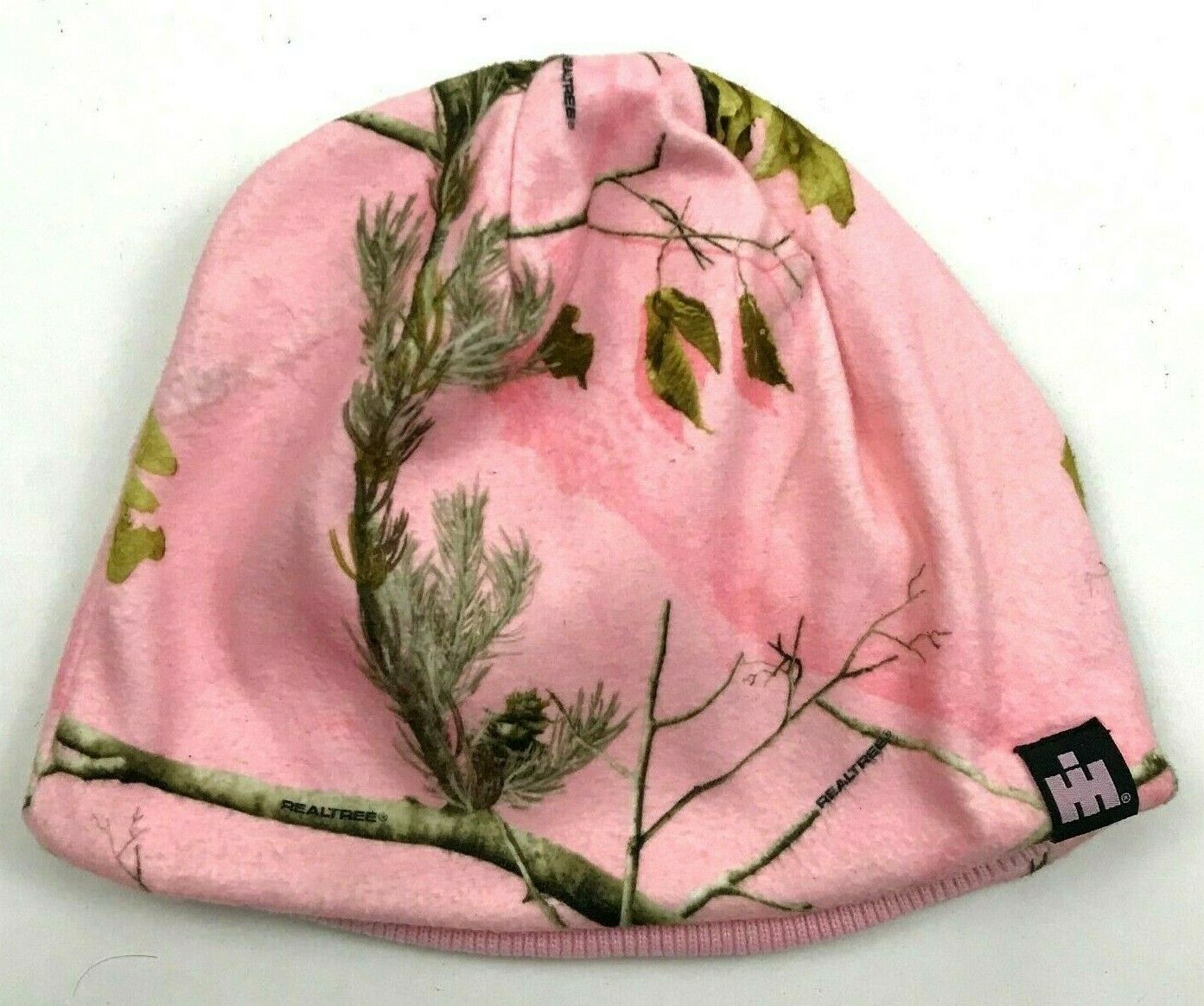 Case IH Realtree Pink Camouflage Beanie Hat Cap Womens One Size Fitted ...