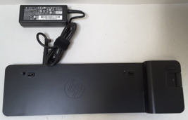 HP 2013 EliteBook UltraSlim Docking Station D9Y32UT w/ 65W OEM Adapter  ... - $19.99