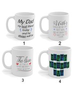 Fathers Day Typography 11oz Mugs - Father&#39;s Day Gift - Personalized Gift... - $18.99