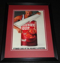 Kareem Abdul Jabbar 1987 Chunky Soup Framed 11x14 ORIGINAL Advertisement