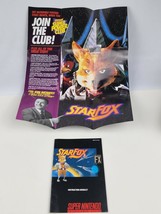 Star Fox Super Nintendo SNES MANUAL &amp; POSTER both in  Very Good Condition - $25.24