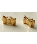 NEW Kate Spade All Wrapped Up Gold Plated Double Bow Pierced Stud Earrings - $39.59