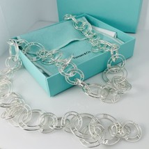 Tiffany & Co Atlas Necklace Interlocking Circles Round Link Roman Numerals - $1,295.00