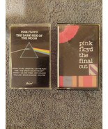 Vintage 1973 Pink Floyd &quot;The Dark Side of the Moon Cassette Tape Lot of 2 - $49.00