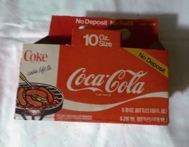 Coca-Cola 6 Pack Carrier 10oz No Deposit Coke Adds Life to   Good Grill ... - $3.96