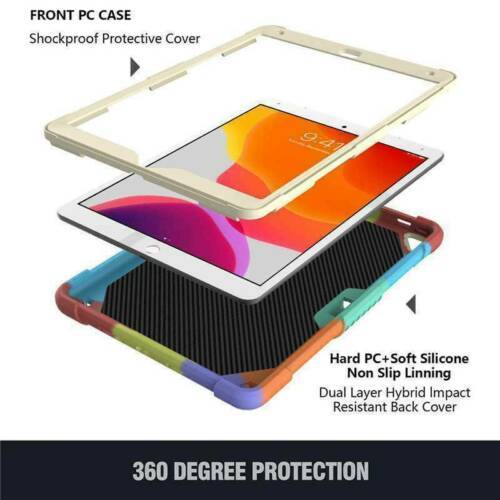Unbranded/generic For ipad 5/6/7/8/9th gen mini 6 air pro shockproof hard back silicon back cover