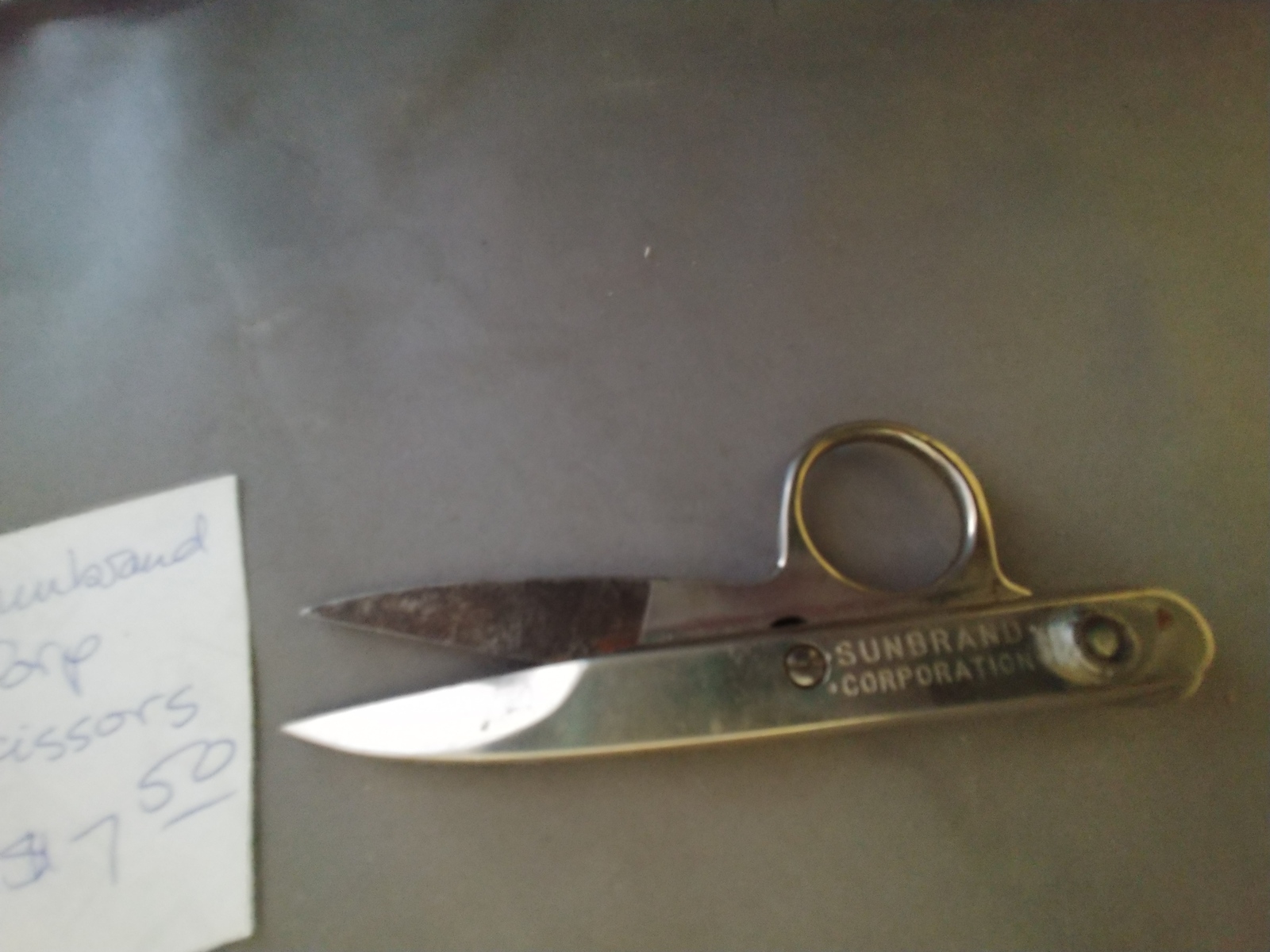 Vintage 4.5" Gold Seal Scissors Sunbrand Corporation ST. PETE FL. USA