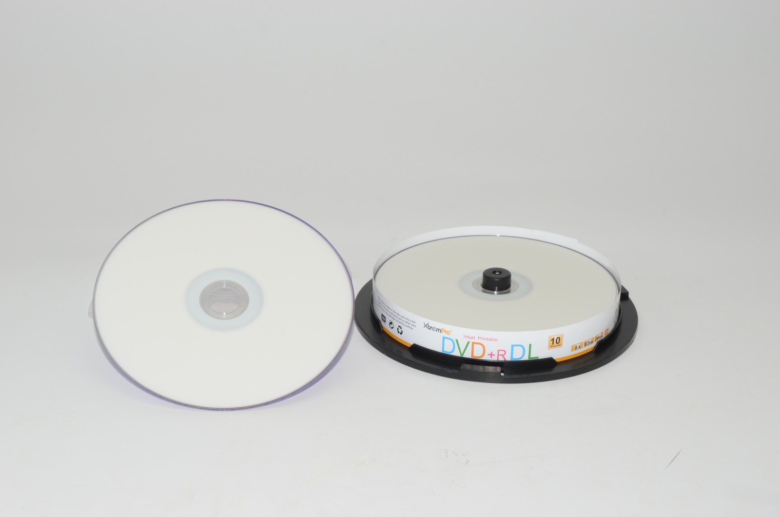 Blank Disc DVD+R DL 8X 8.5GB 240 Min White Inkjet Print in spindle