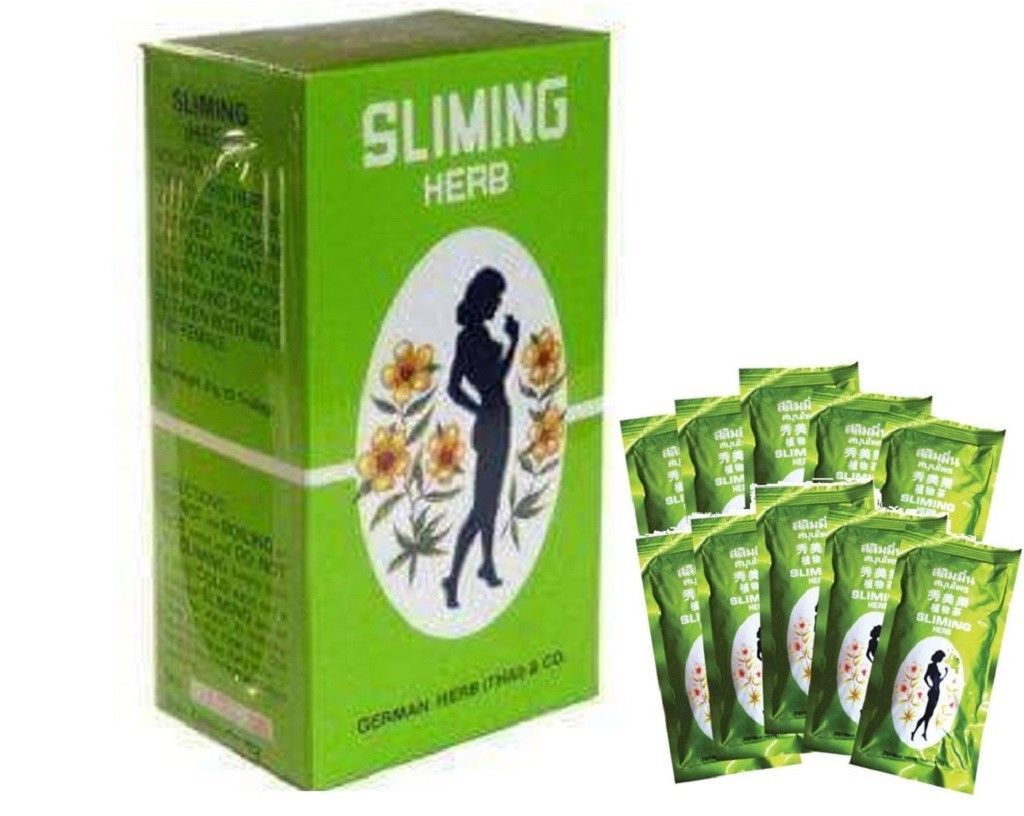 SLIMMING HERB Chinese Green Herbal Tea Burn Diet Detox Weight Loss 50 Sachets Weight Loss