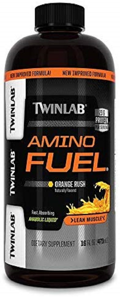 Twin Lab Amino Fuel, Anabolic Liquid, Orange Rush, 16-Ounce