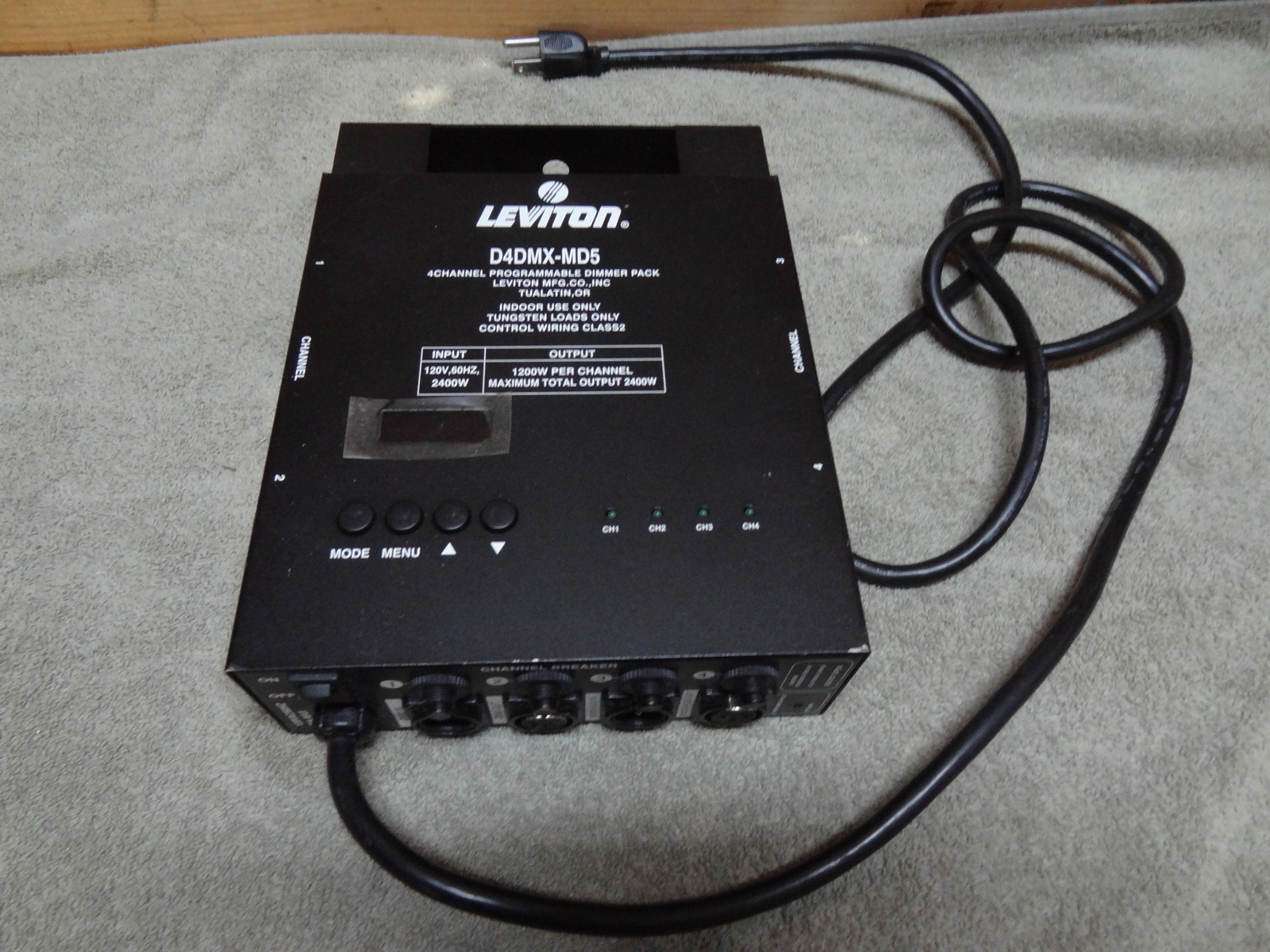 LEVITON D4DMXMD5 PROGRAMMABLE DIMMER PACK INTEGRATING STAND ALONE USED GREAT Electrical Switches