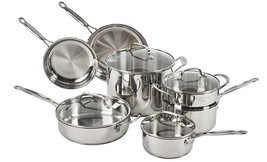 Cuisinart Chef&#39;s Classic Stainless Steel 11-Piece Cookware Set LOCAL PIC... - $150.00