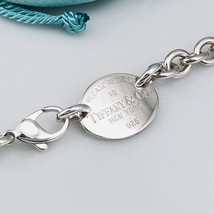 20" Please Return To Tiffany & Co Sterling Silver Oval Tag Necklace - $469.00