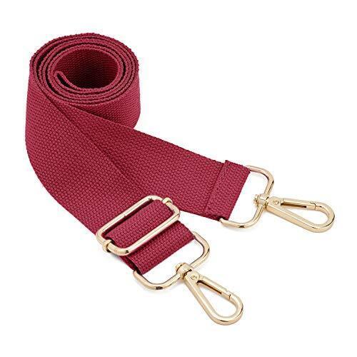 Leather Adjustable Padded Replacement Shoulder Strap with Metal Swivel