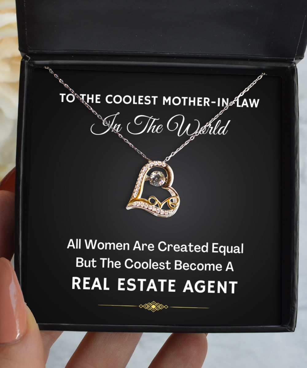 Necklace Present For Real Estate Agent Mother-in-Law - Jewelry Love Pendant