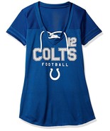 NFL Indianapolis Colts Andrew Luck #12 Women&#39;s V-Neck Synthetic Lace Up ... - $9.29