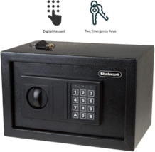 Digital Safe Safe Box with 2 Manual Override Keys  -  Stalwart Steel Safe image 2