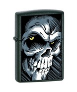 Zippo Lighter - Big Skull Black Matte - ZCI003309 - $26.69