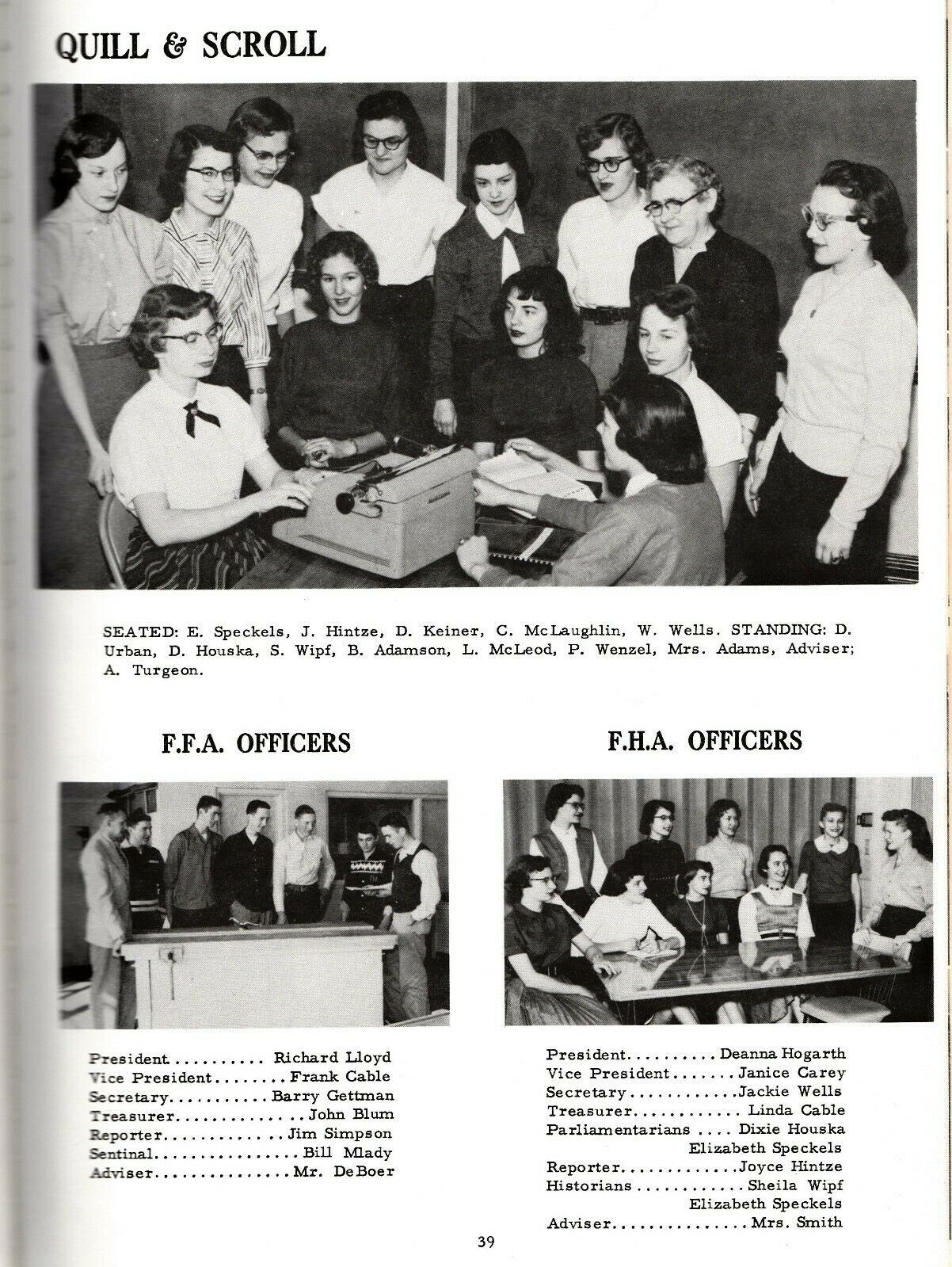 1958 Chamberlain High School Yearbook, The Cub, Chamberlain, South