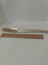 Vintage MCM Mid Century Modern Long Gold Plated Metal Shoehorn - $15.77