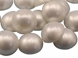 KraftGenius Allstarco 15mm Pearl (Molded) .PRL Round Flat Back Acrylic Cabochons - $4.66