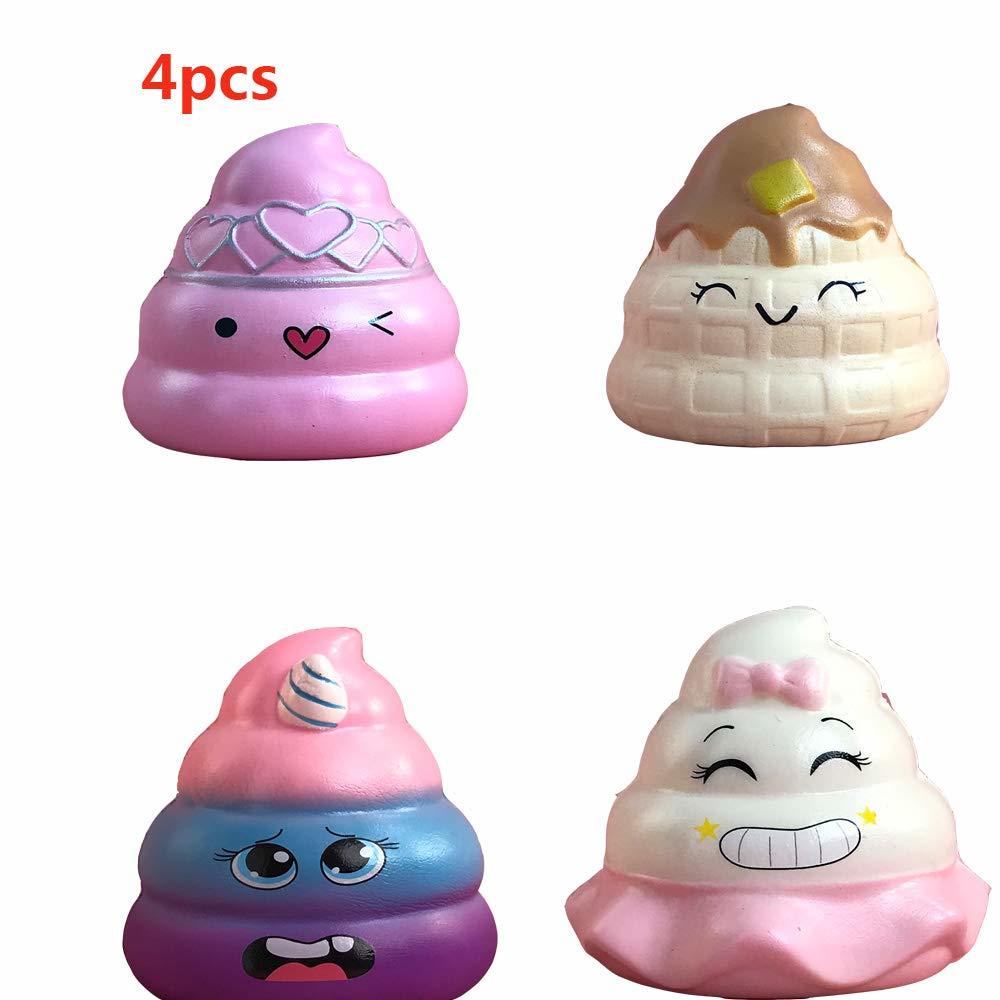 PURAMI Squishies Poop Emoji Silly Squishys Slow Rising Scented Party