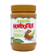 Wow Butter Crunchy Peanut Free Soy Non-GMO Vegan 17.6oz Dairy Free Natural - $45.37