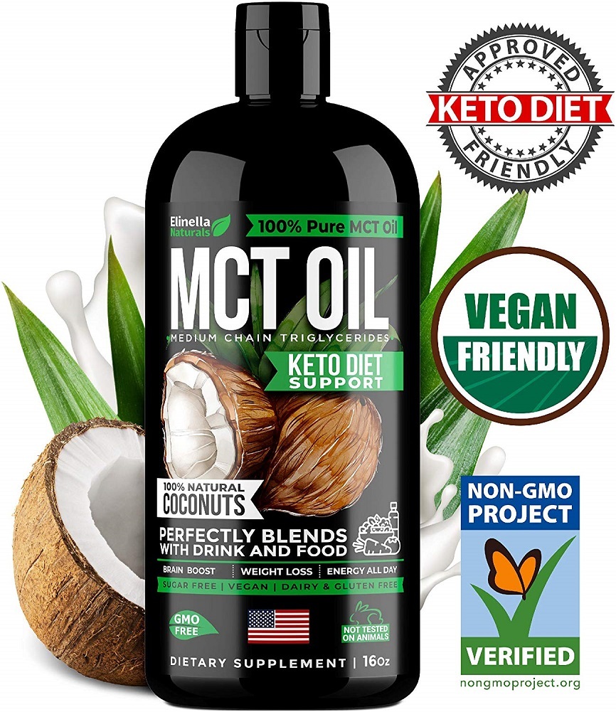 MCT Oil for Keto Diet Support Made in USA Organic MCT Oil from Pure Coconuts Weight Loss