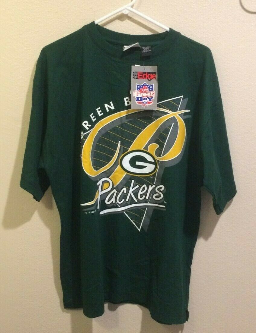 Vintage NFL Green Bay Packers T-Shirt, The Edge (Size L, 1997) - $14.85